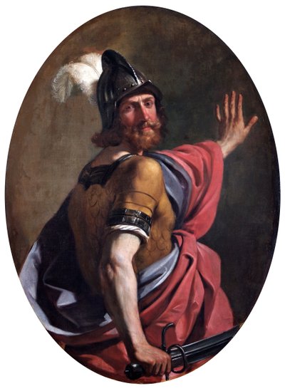 Marte come guerriero da Guercino (1591 1666)