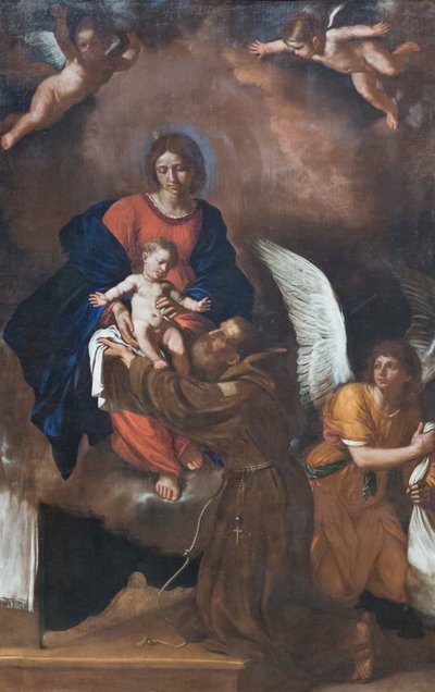 La Madonna presenta il bambino al Beato Felice da Cantalice da Guercino (1591 1666)