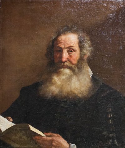 Ritratto di un vecchio con un libro da Guercino (1591 1666)