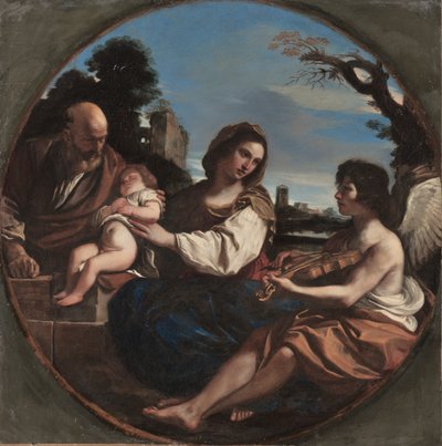 Riposo durante la fuga in Egitto da Guercino (1591 1666)