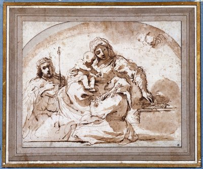 La Vergine con Bambino con San Luigi e San Francesco da Guercino