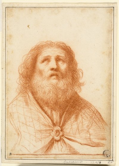 Busto di santo o sommo sacerdote da Guercino