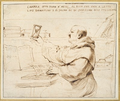 Caricatura di Fra Bonaventura Bisi da Guercino