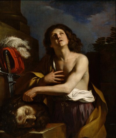 Davide con la testa di Golia, c. 1650 da Guercino