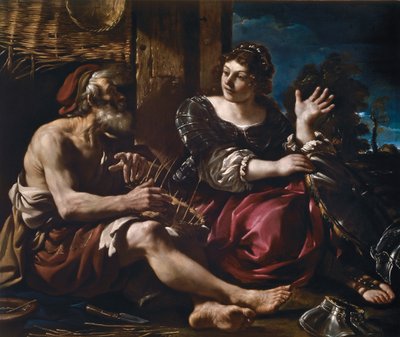 Erminia e il pastore, ca 1619 da Guercino
