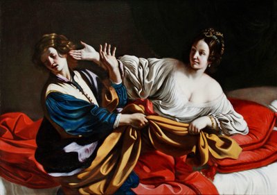 Giuseppe e la moglie di Potifar da Guercino