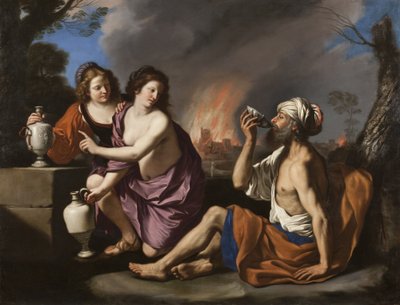 Lot e le sue figlie da Guercino