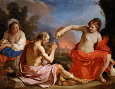 Lot e le sue figlie da Guercino