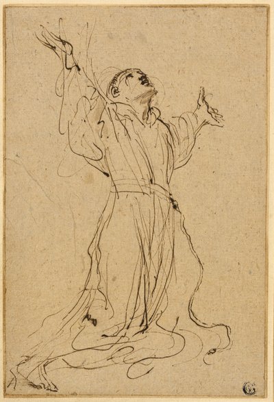 Studio per San Francesco che Riceve le Stimmate da Guercino