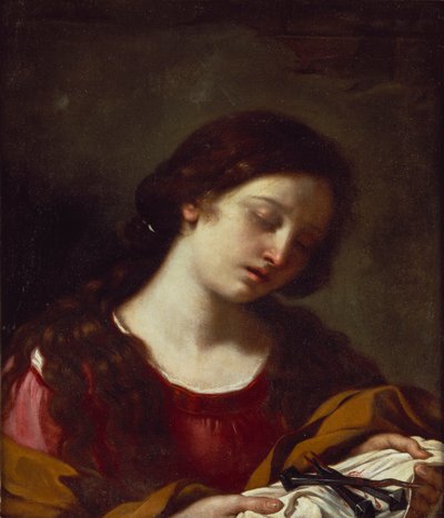 La Maddalena contempla i chiodi della Passione da Guercino