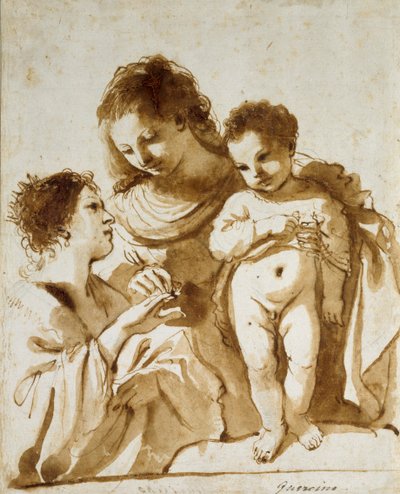 Il matrimonio mistico di Santa Caterina da Guercino