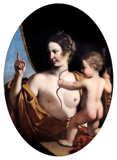 Venere e Cupido da Guercino