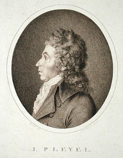 Ignaz Joseph Pleyel (1757-1831) inciso da F.W. Nettling da Guerin (after)