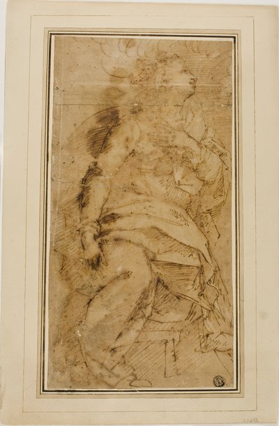 Figura femminile drappeggiata da Guglielmo Caccia