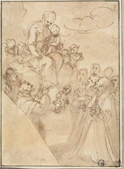 Madonna del Rosario, con Domenico e Altri Santi da Guglielmo Caccia