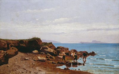 Pescatori sulla costa napoletana, con l