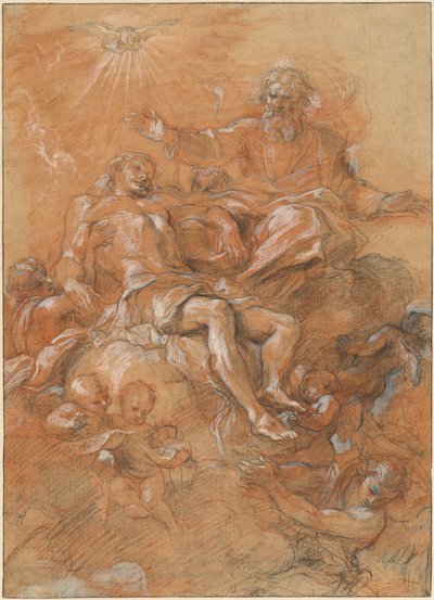 Dio Padre e lo Spirito Santo ricevono il corpo di Cristo da Guglielmo Cortese
