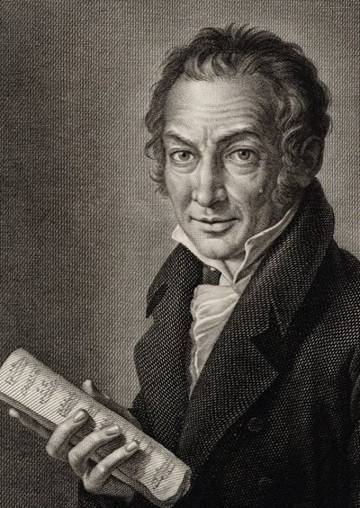 Ritratto del compositore Nicola Antonio Zingarelli 1752-1837, 1816 da Guglielmo Morghen