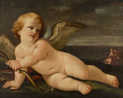 Cupido con il suo arco da Guido (follower of) Reni