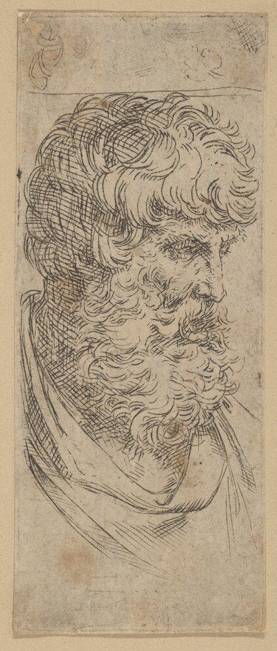 Busto di uomo barbuto, ca. 1600-1640 da Guido Reni