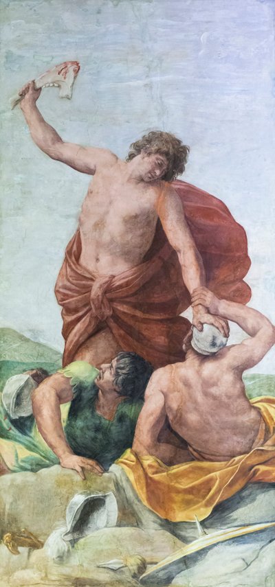Affreschi del soffitto della stanza delle nozze Aldobrandini, scene dalle storie di Sansone da Guido Reni