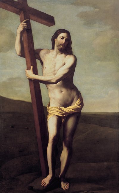 Cristo abbraccia la croce da Guido Reni