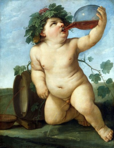 Bacco che beve, c.1623 da Guido Reni
