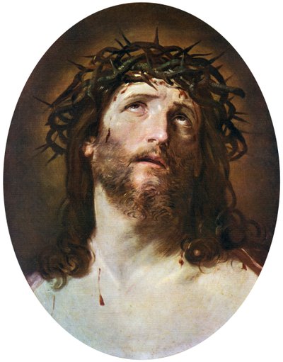 Testa di Cristo coronato di spine da Guido Reni