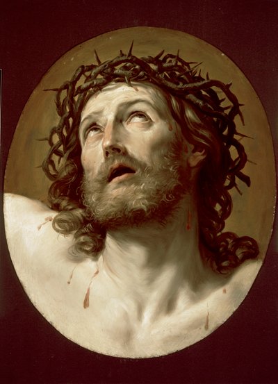Testa di Cristo incoronato di spine, primi anni 1630 da Guido Reni