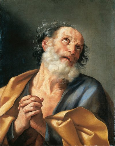 Ritratto di San Pietro che piange da Guido Reni