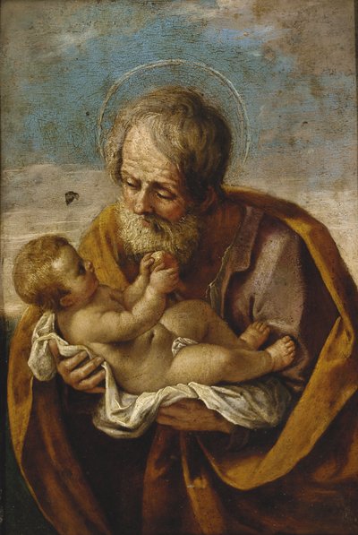 Giuseppe e il Bambino Gesù tra le sue braccia da Guido Reni
