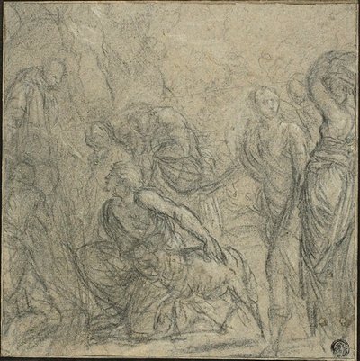 Studio per San Benedetto che riceve doni dai contadini da Guido Reni