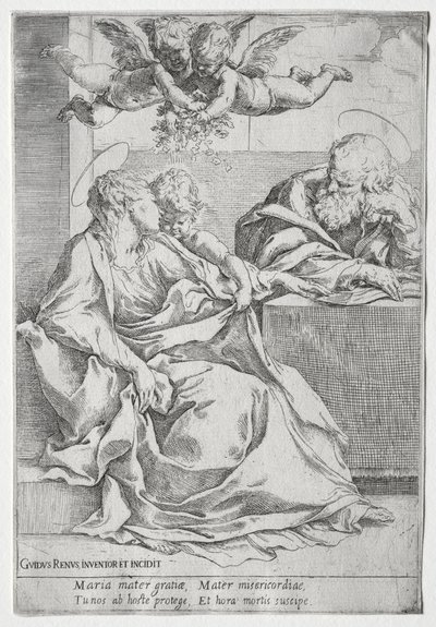 La Sacra Famiglia con due angeli da Guido Reni