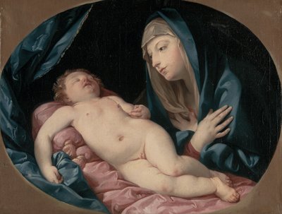 La Madonna che adora il Bambino dormiente da Guido Reni