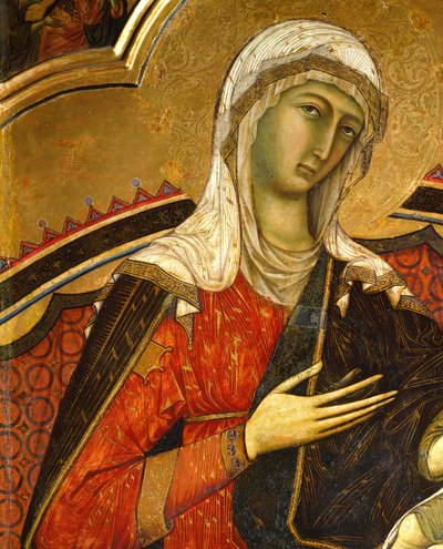 Volto di Maria (dettaglio) da Guido da Siena