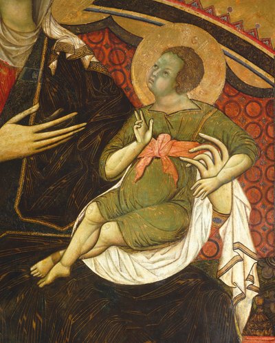 Il Bambino Gesù (dettaglio) dalla Maestà da Guido da Siena