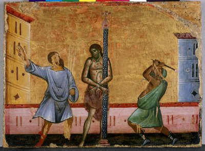 La flagellazione di Cristo da Guido da Siena