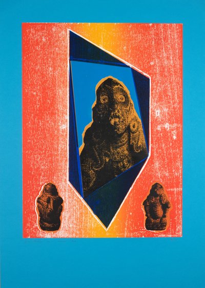 Stanza invisibile N°9, Blu, 2019 da Guilherme Pontes