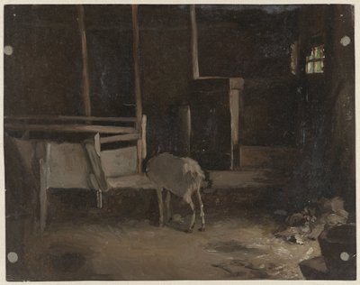 Capretto in una stalla da Guillaume Anne van der Brugghen