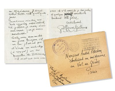 Lettera ad André Breton da Guillaume Apollinaire