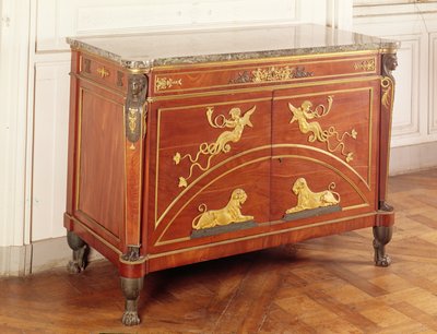 Comò nel salone di Ortensia di Beauharnais da Guillaume Beneman