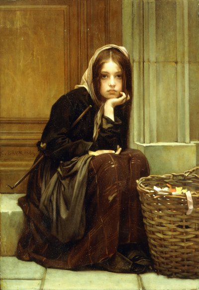 Un cesto di nastri da Guillaume Charles Brun
