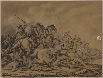 Scaramuccia di cavalleria da Guillaume Courtois