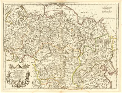 Mappa del 1706 - Mappa della Tartaria da Guillaume Delisle