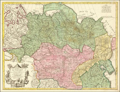 Mappa della Tartaria del 1706 di Guillaume de L