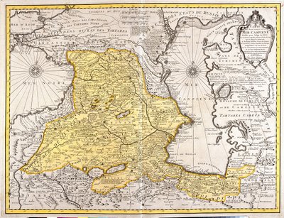 Georgia, Armenia, Azerbaigian, Turchia orientale, Iran settentrionale da Guillaume Delisle