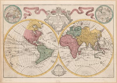 Mappa totius mundi - adornata juxta observationes dnn. academiae regalis scientiarum et nonnullorum aliorum secundum annotationes recentissimas LOC 2017585675 da Guillaume Delisle