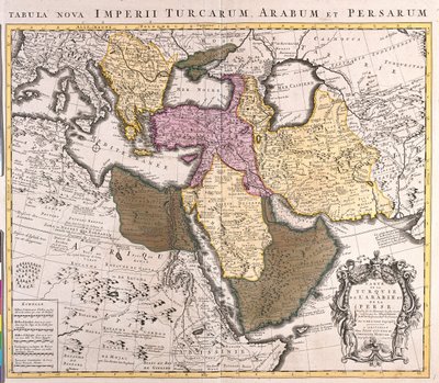 Slovacchia meridionale, Slovenia, Croazia, Ungheria, Romania, Moldavia, Ucraina meridionale, Bosnia-Erzegovina, Serbia e Montenegro, Bulgaria, Albania, Repubblica di Macedonia, Grecia, Turchia, Georgia, Armenia, Azerbaigian, Iran, Cipro, Siria, Iraq, Libia da Guillaume Delisle