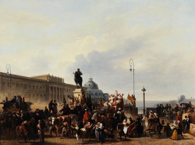 Mascherata sul Pont Neuf da Guillaume Frederic Ronmy