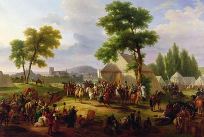 Assedio di Parigi da parte di Enrico IV (1553-1610) nel 1593, 1818 da Guillaume Frederic Ronmy